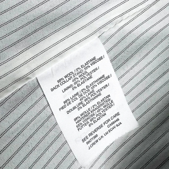J. Crew Regent Wool Flannel Blazer size 6 - Picture 4 of 5